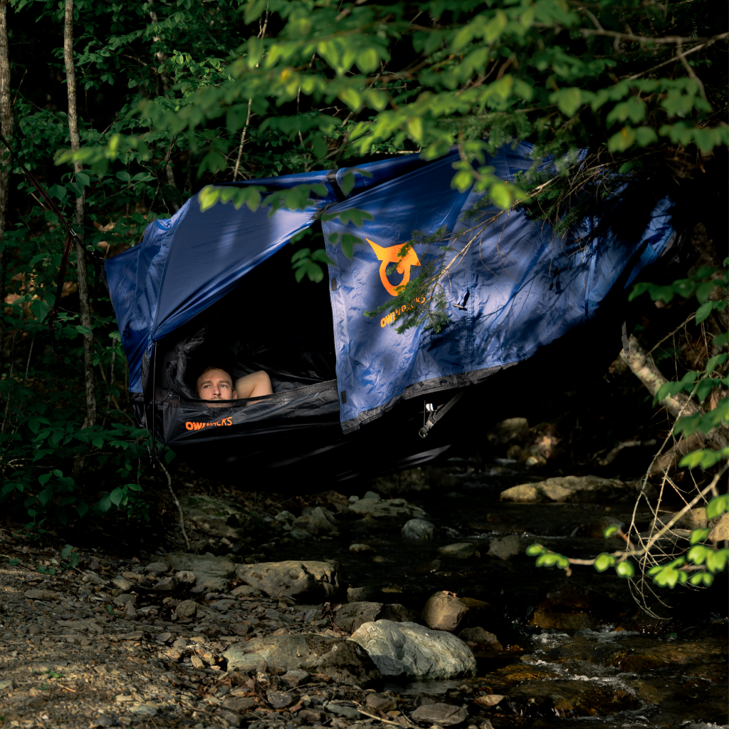 Tent top hammock hybrid